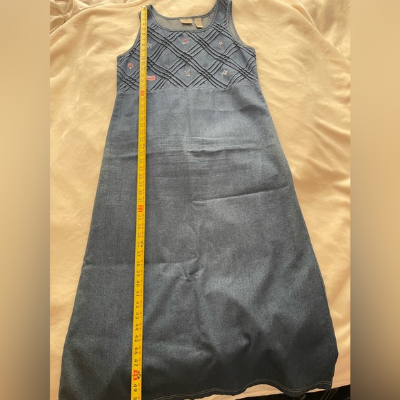 Koret City Blues Set Top Dress Womens Denim Embroidered Pintucks Patriotic. - Picture 9 of 16